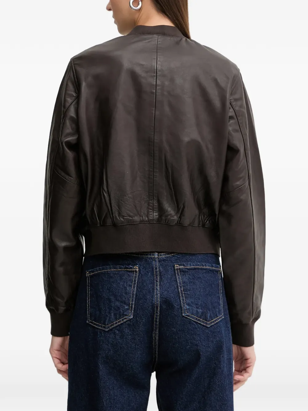 Allsaints Orten Zip-up Bomber Jacket - Brown 