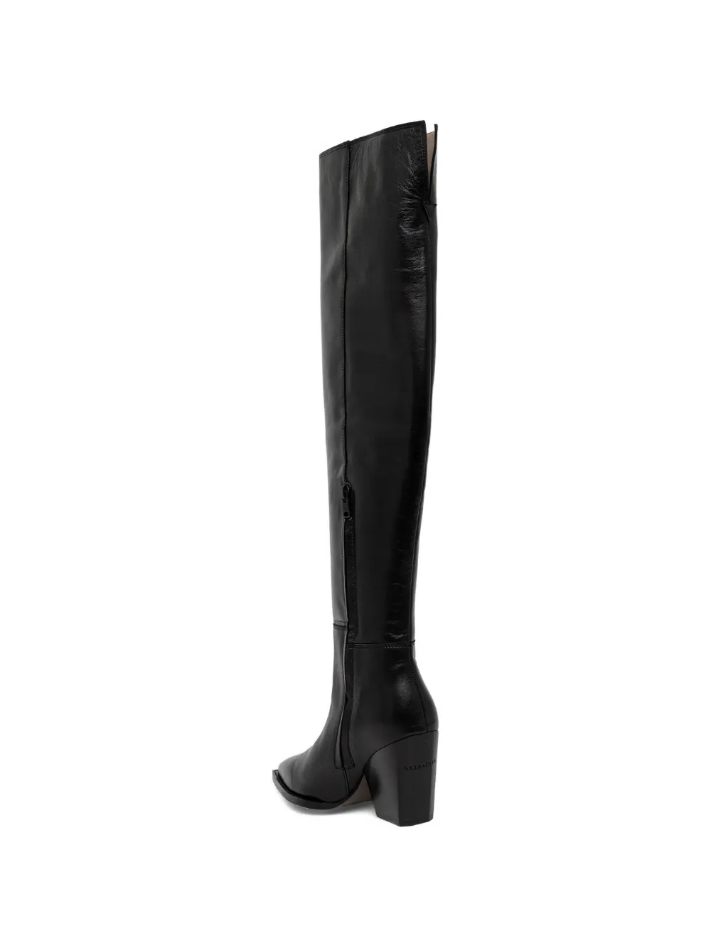 AllSaints Reina leather boots Zwart