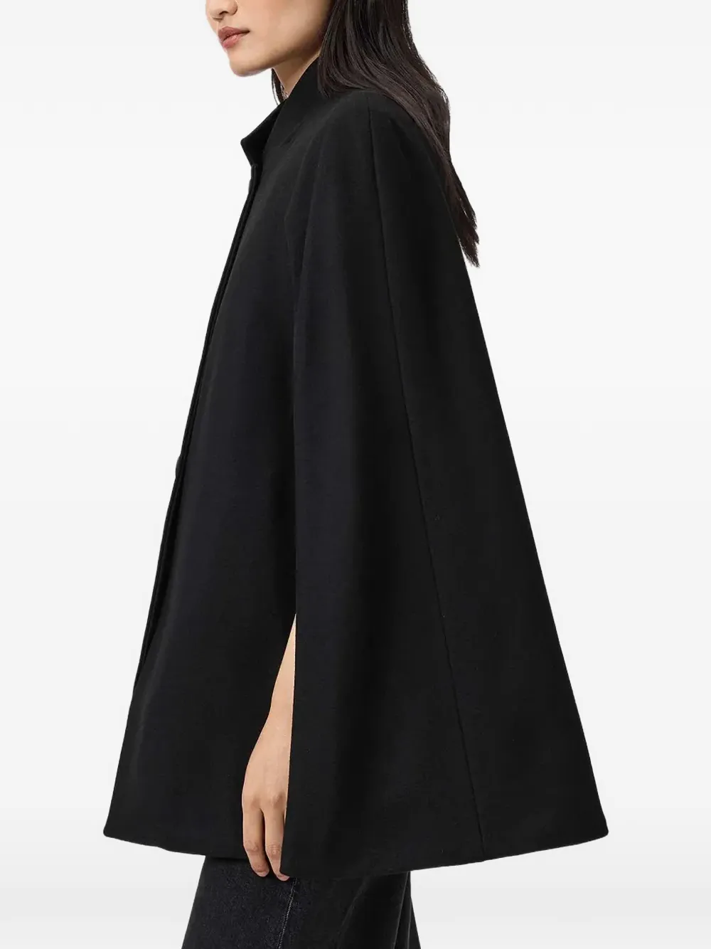  Allsaints Lunids High-neck Cape - Black 