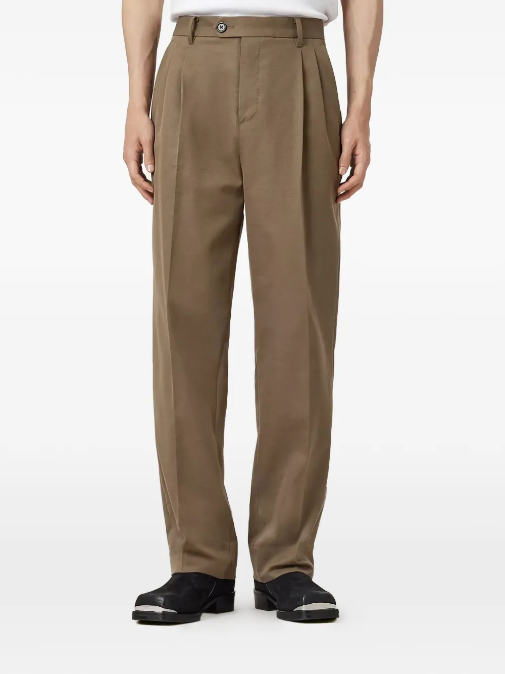 AllSaints Tallis pleated trousers - Marrone