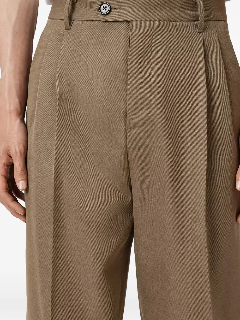 AllSaints Tallis geplooide broek Bruin