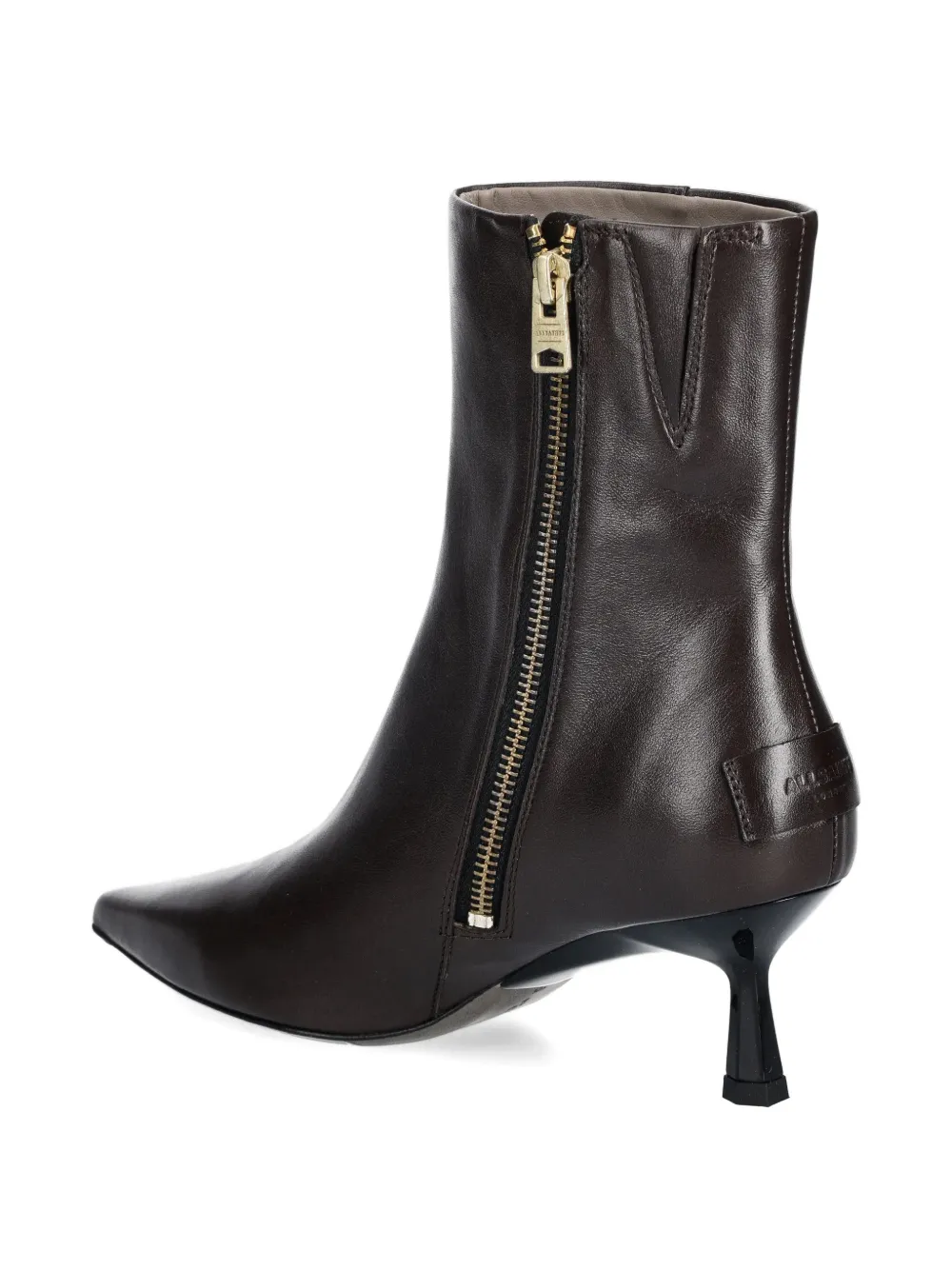 AllSaints Vivian pointed-toe zip ankle boots Bruin