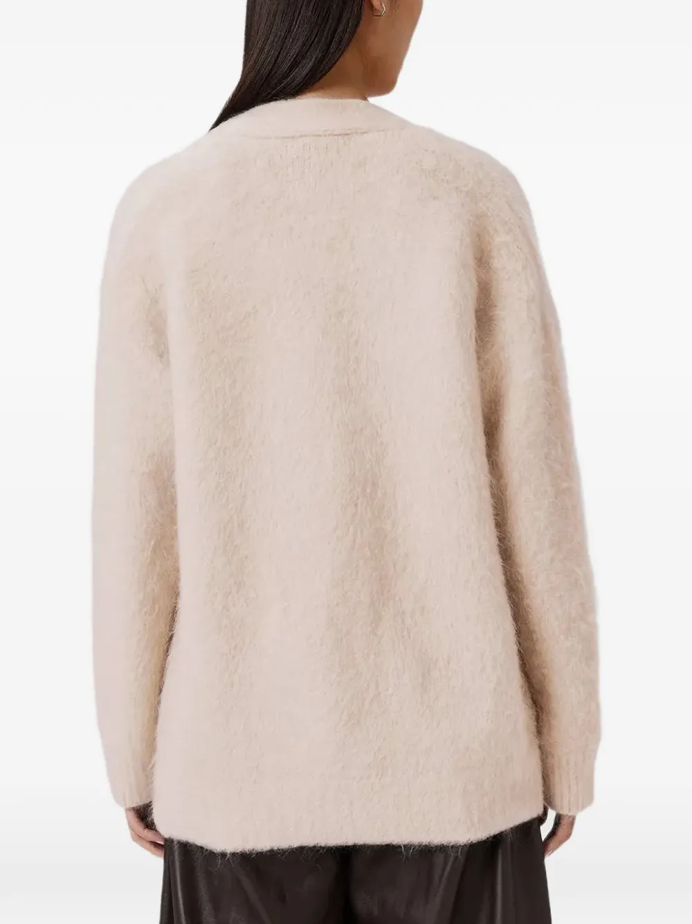  Allsaints Rubi Button Front-pocket Cardigan - Neutrals 