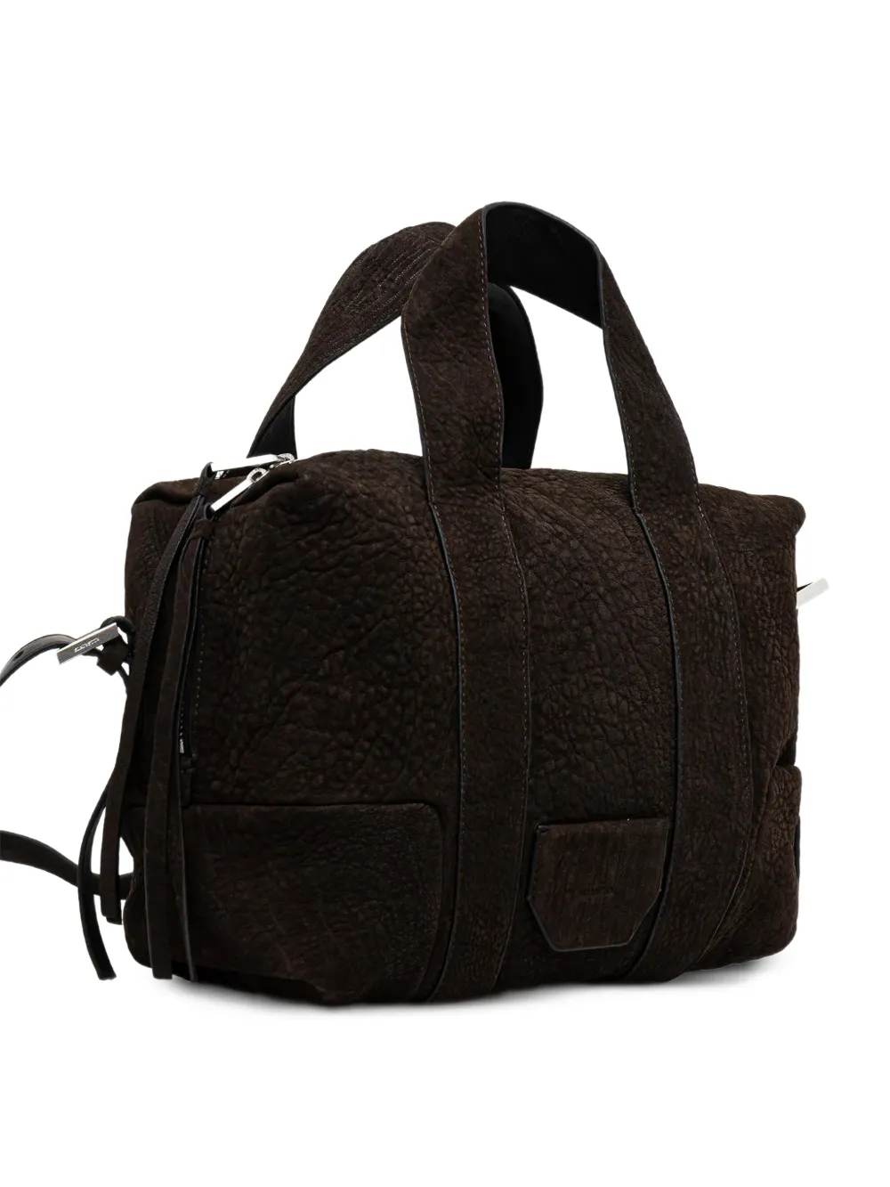  Allsaints Grained-leather Tote Bag - Brown 