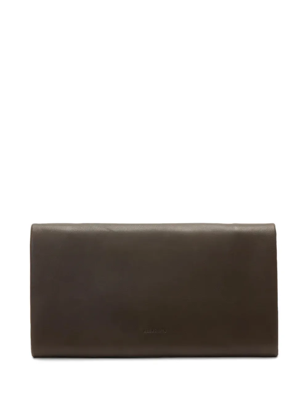 AllSaints Harluna zip-up clutch bag - Marrone