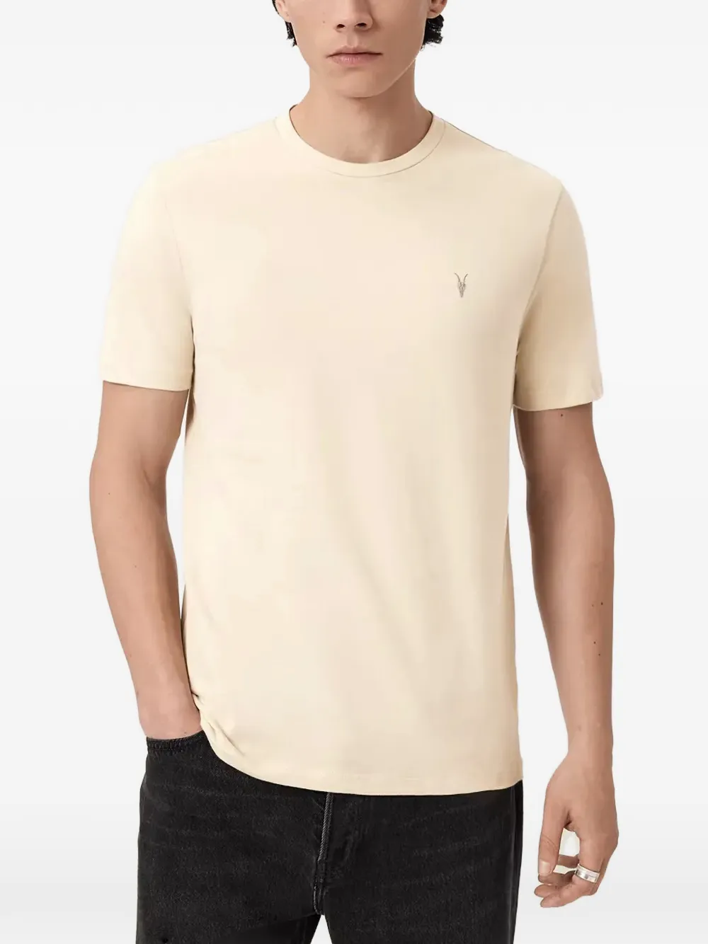  Allsaints Logo T-shirt (set Of Three) - Neutrals 