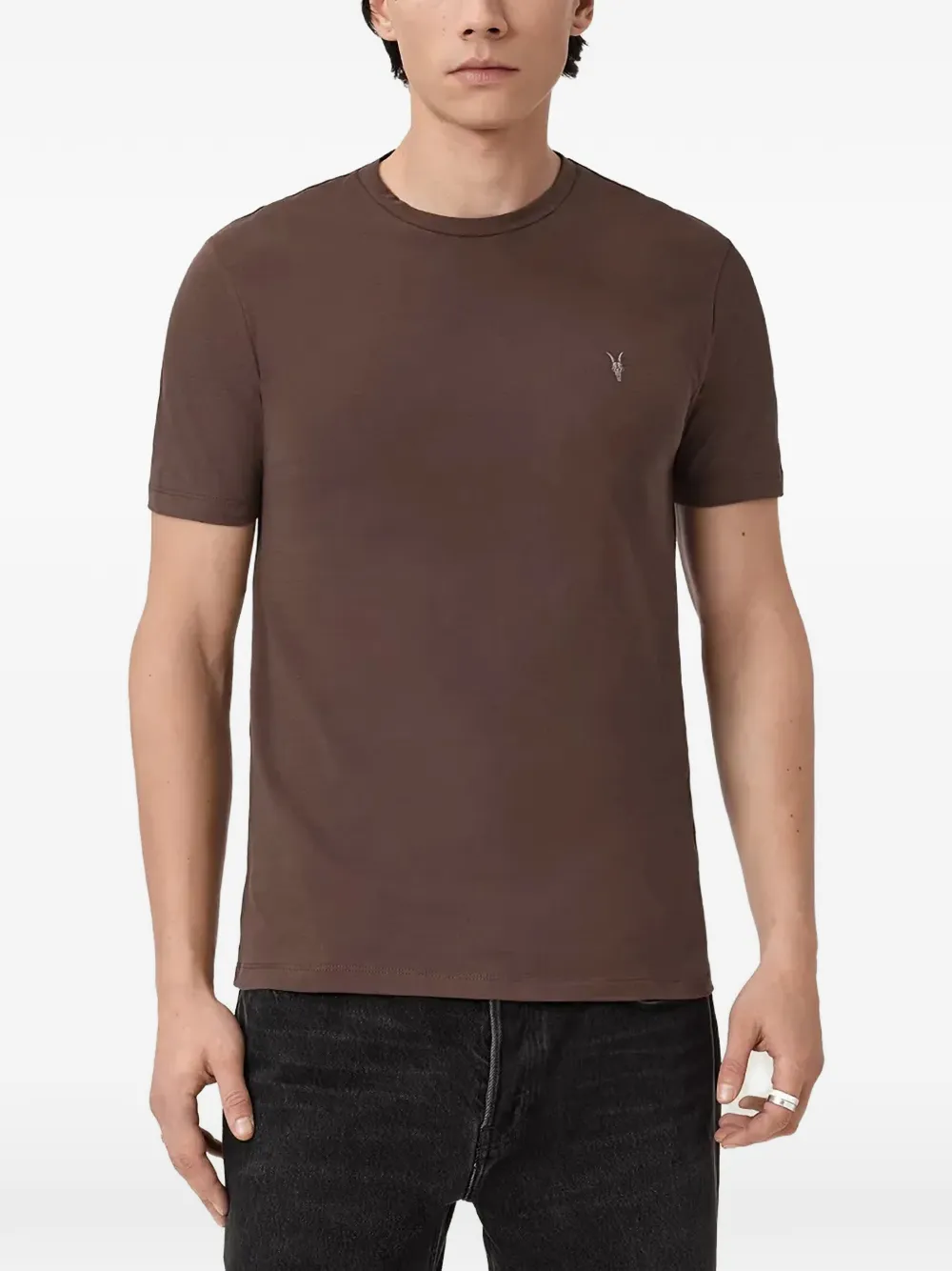 AllSaints Set van drie T-shirts met logo Beige