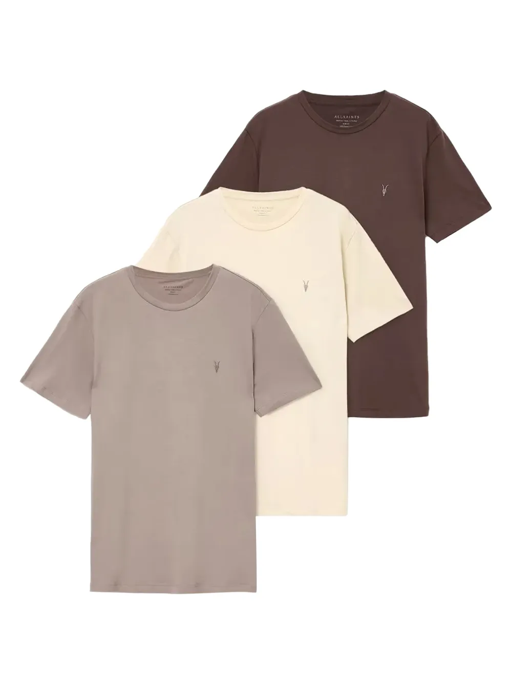 AllSaints logo T-shirt (set of three) - Toni neutri