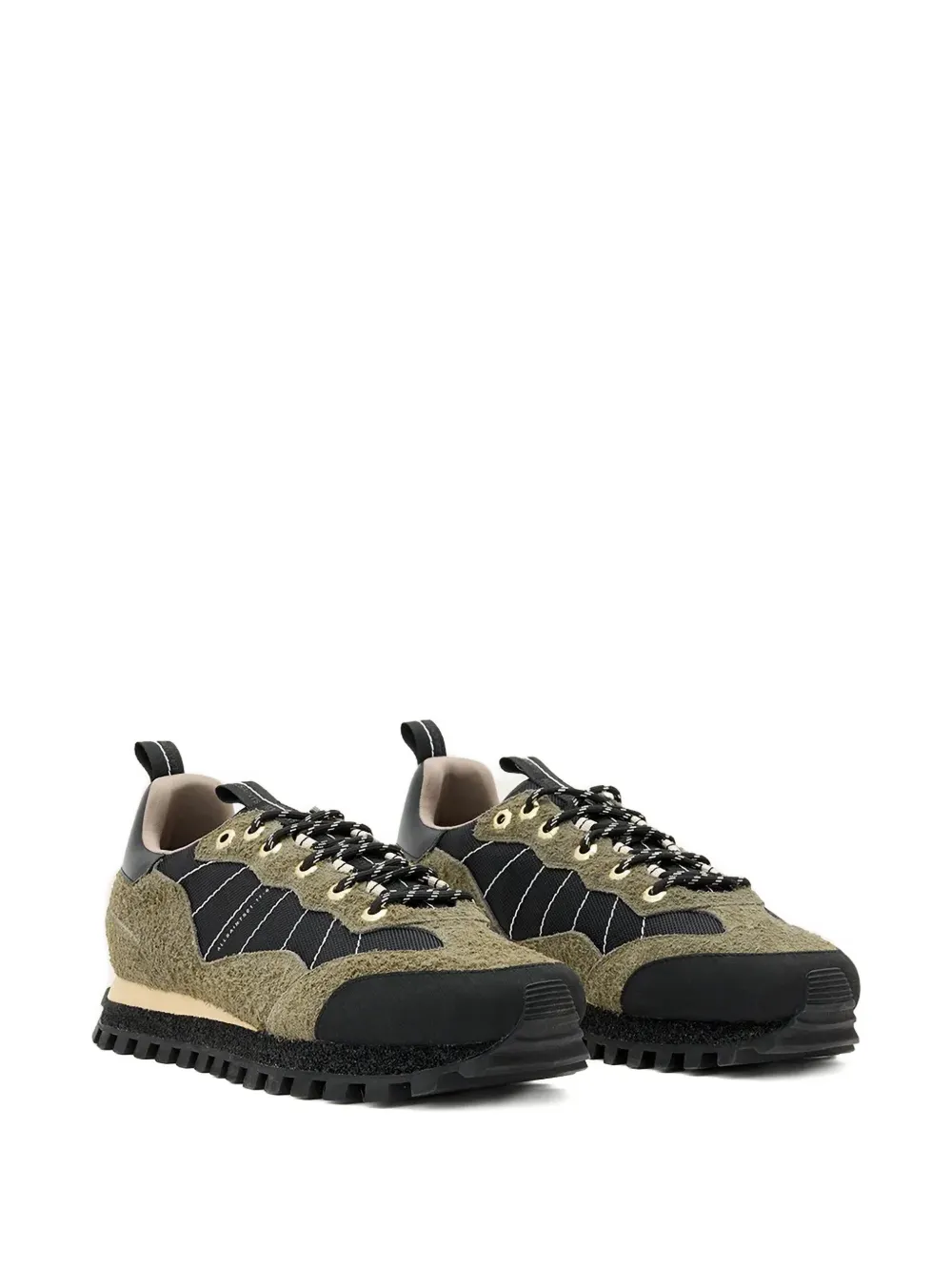 AllSaints Nevis contrast-panelled sneakers Groen