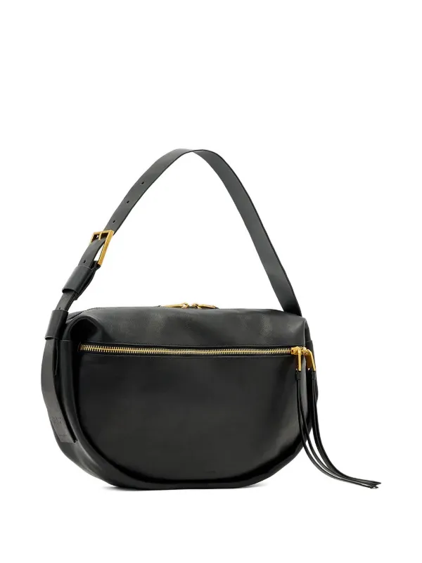AllSaints バックル ジップ ハンドバッグ | ブラック | FARFETCH JP