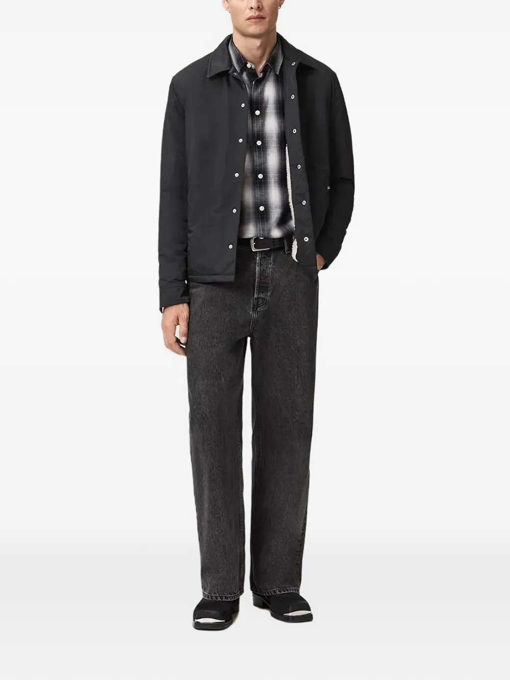 AllSaints Longhaul buttoned shirt jacket | Shirt Jackets | Image 2