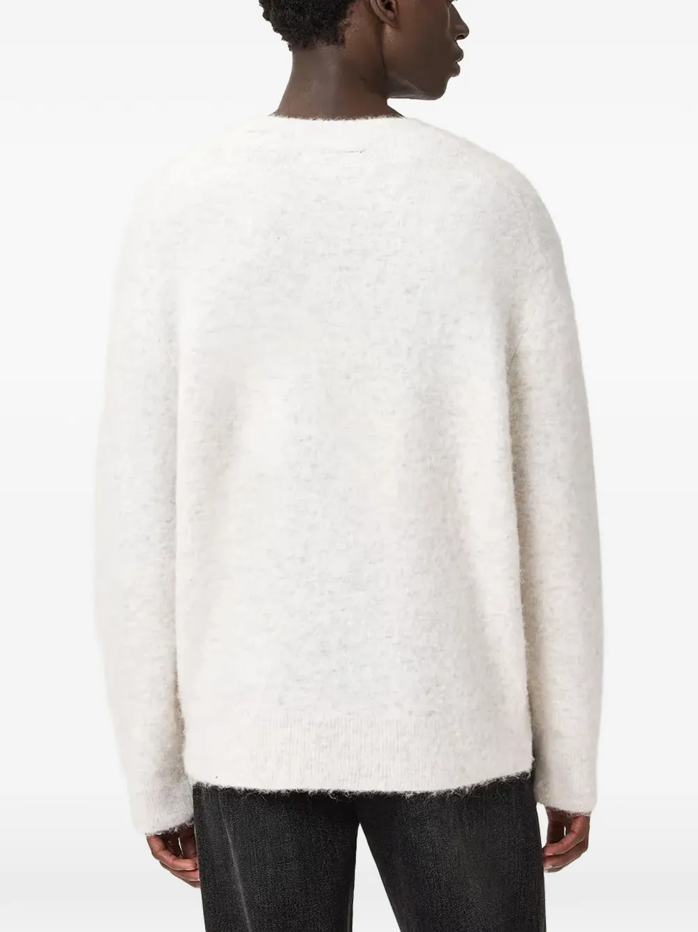 Allsaints Curv Embroidered Sweater - White 
