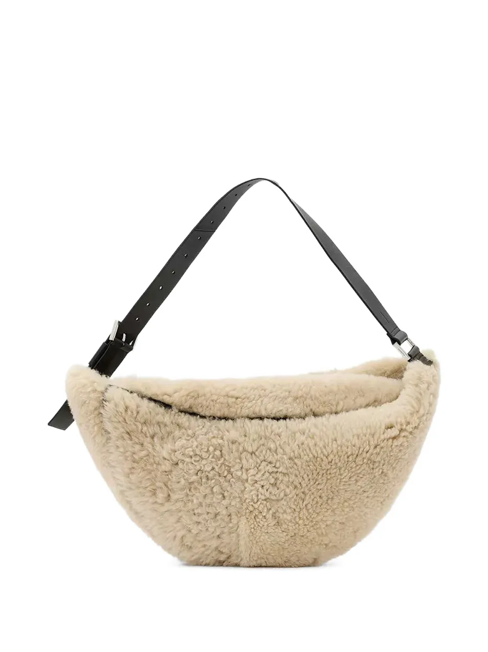 AllSaints Luna embossed-logo cross body bag - Toni neutri