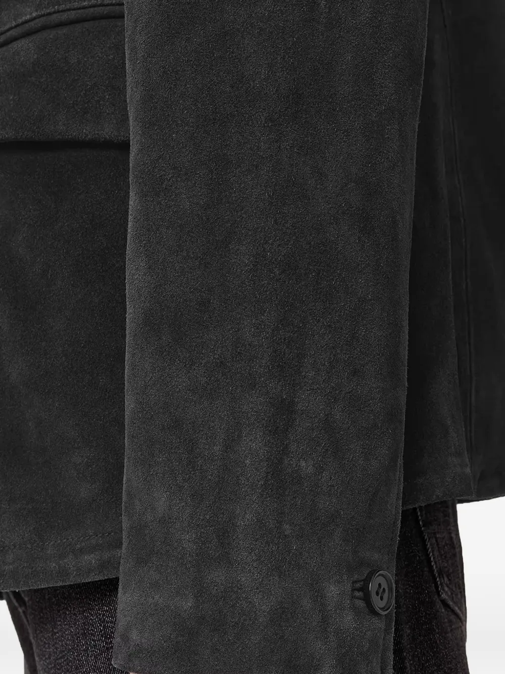 AllSaints Hornett blazer met knopen en vlakken Zwart