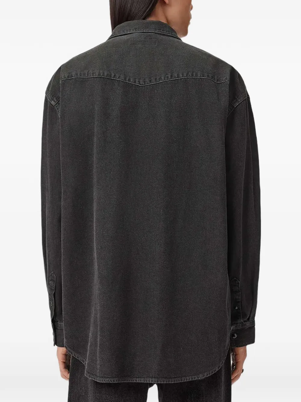 AllSaints Fenton overhemd met zak Zwart