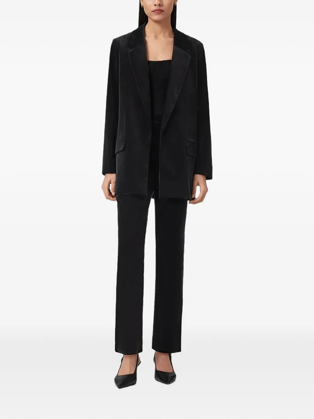 AllSaints Aleida elasticated-waist trousers - Zwart