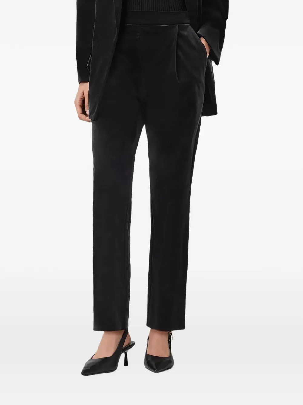 AllSaints Aleida elasticated-waist trousers - Nero