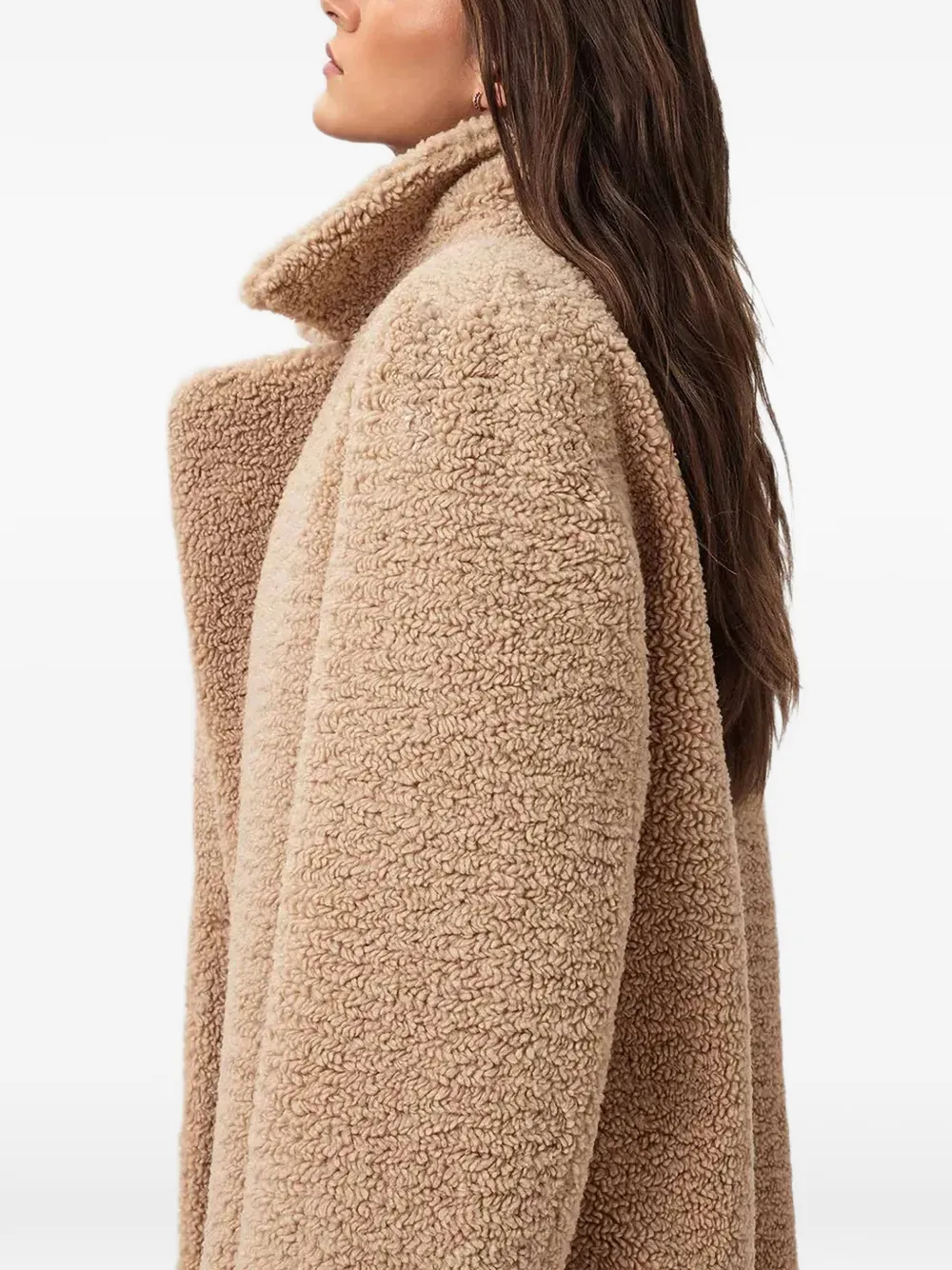  Allsaints Freddie Button-fastening Coat - Neutrals 