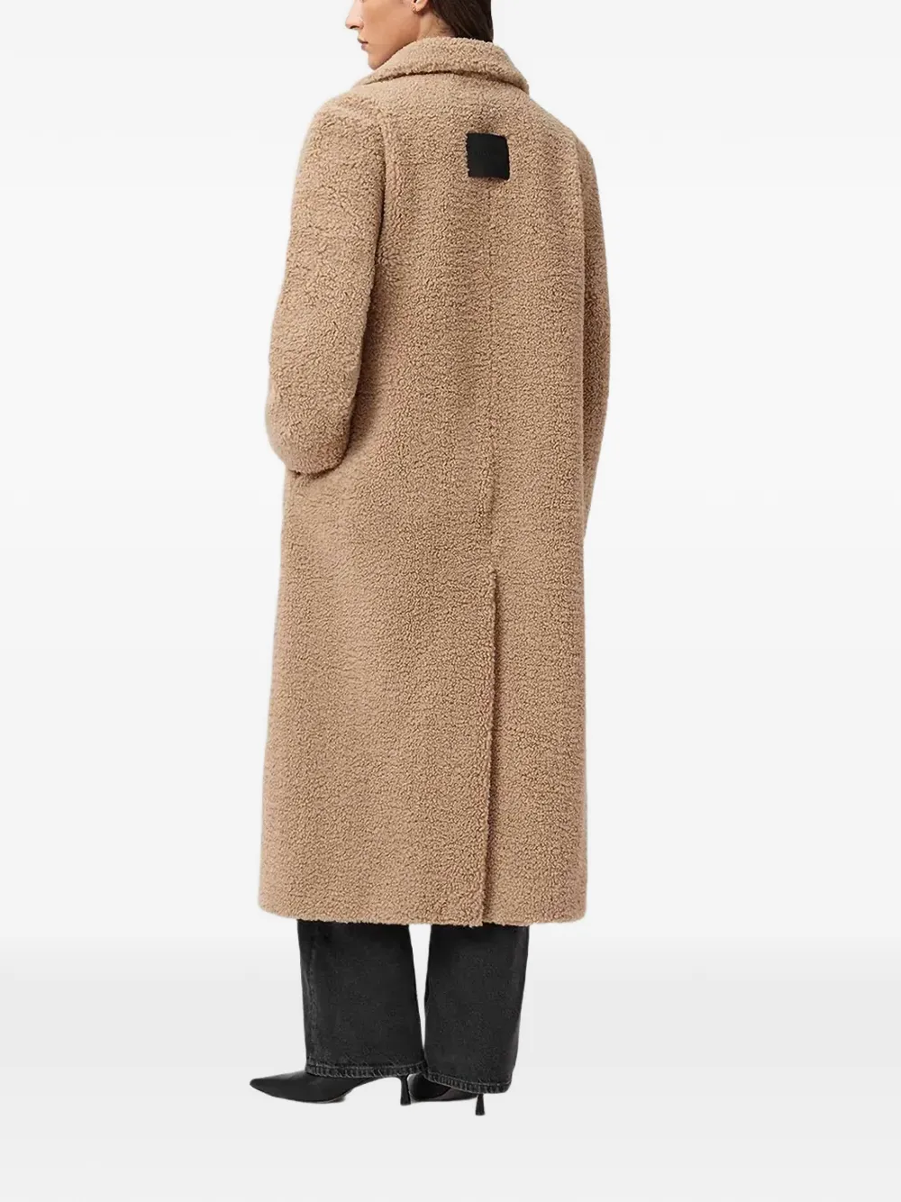 Allsaints Freddie Button-fastening Coat - Neutrals 