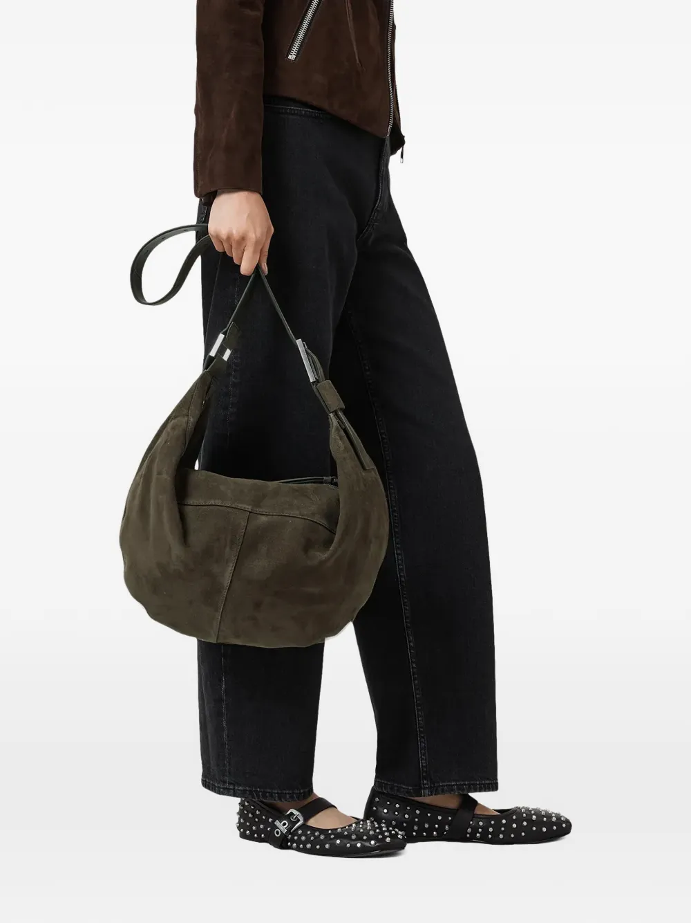 AllSaints Luna schoudertas - Groen