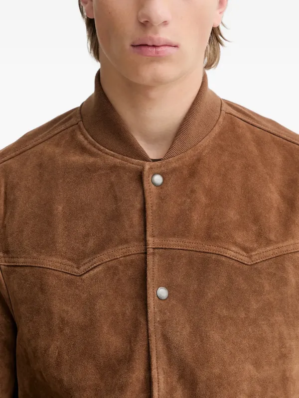 AllSaints レザージャケット | ブラウン | FARFETCH JP