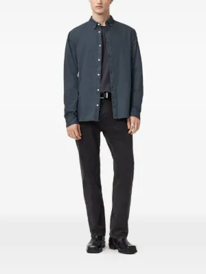 Chemise Homme AllSaints Manches Longues Bleue – Taille S – Occasion En Excellent état