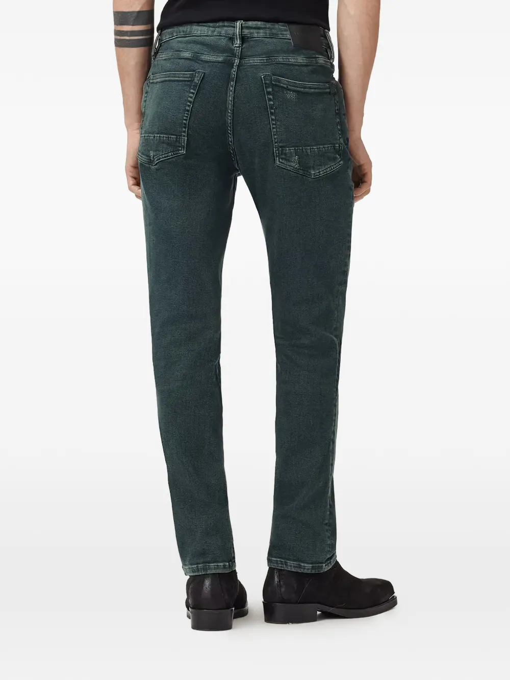 AllSaints Jeans met gewassen-effect Groen
