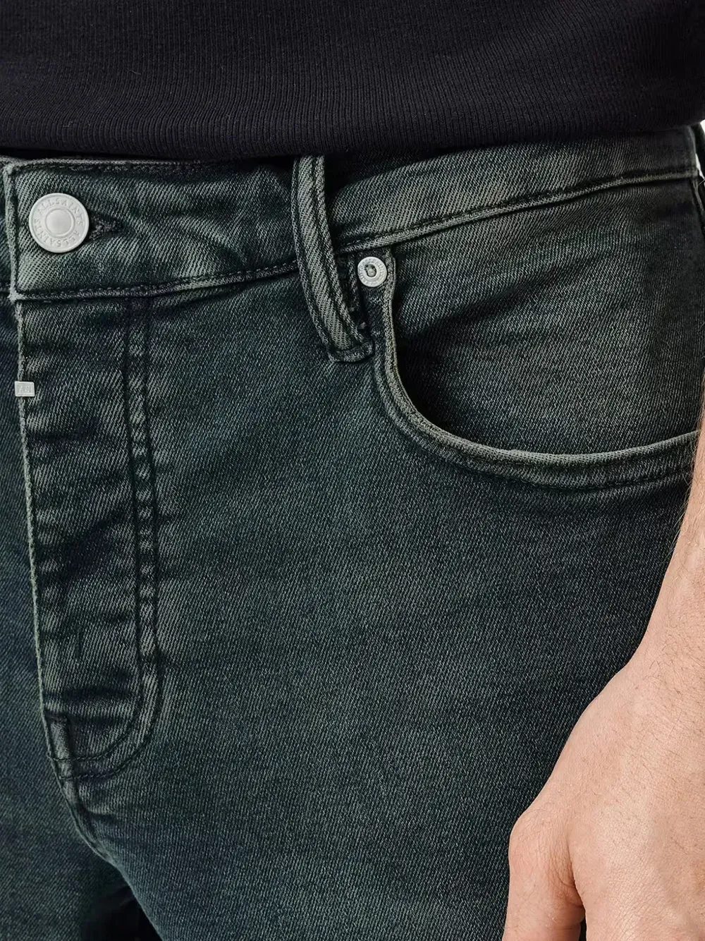 AllSaints Jeans met gewassen-effect Groen