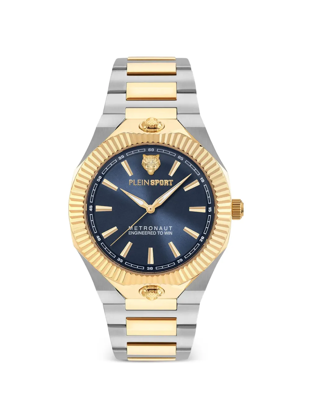 Plein Sport fluted bezel 45mm watch - Blu