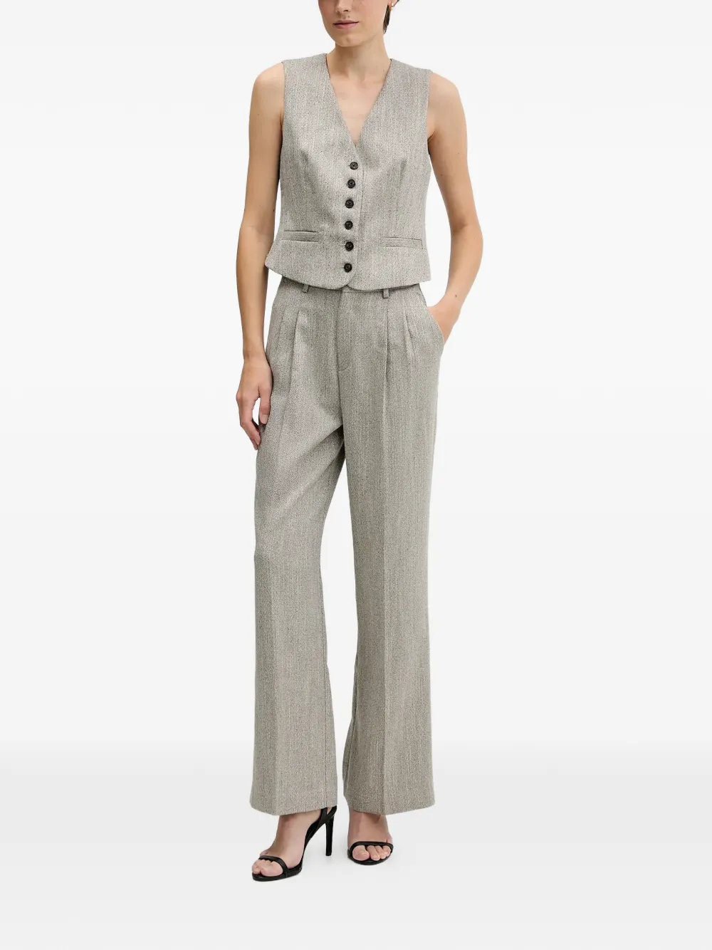 Pedro Del Hierro pleated trousers - Grijs