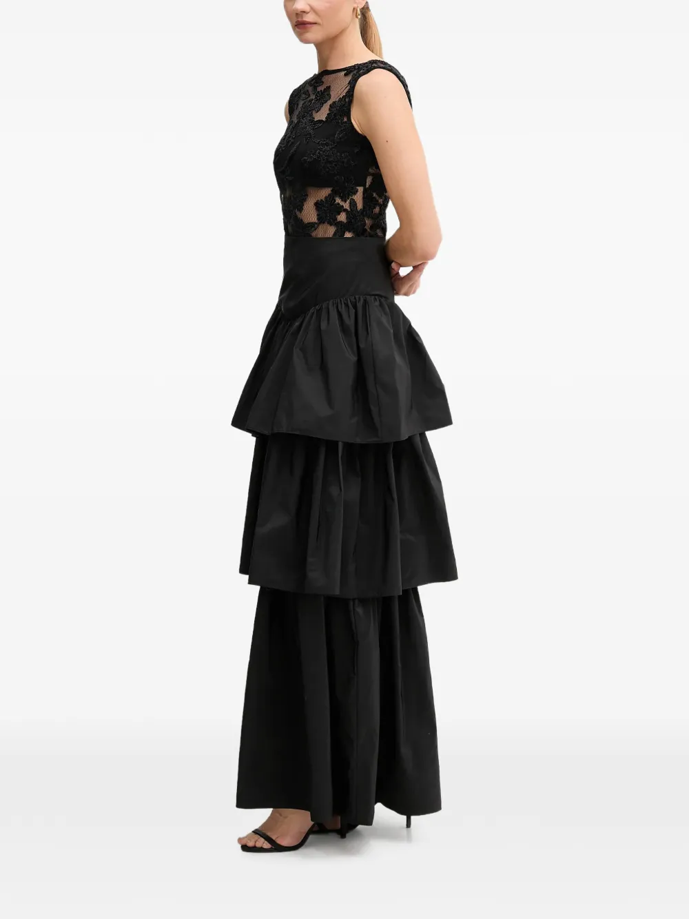 Pedro Del Hierro black maxi skirt - Zwart