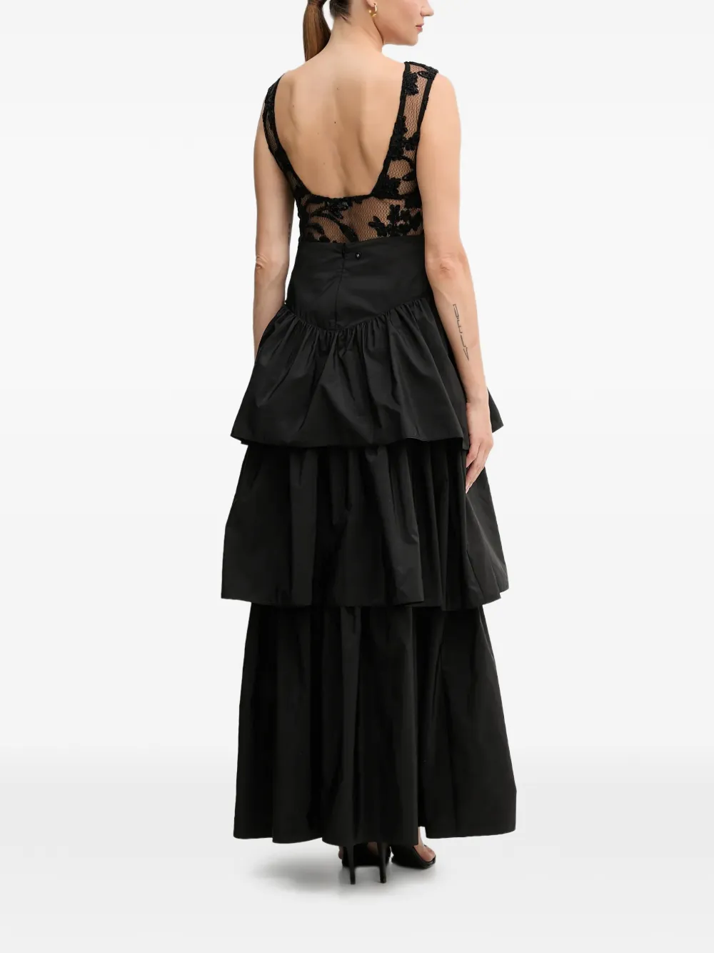  Pedro Del Hierro Black Maxi Skirt 