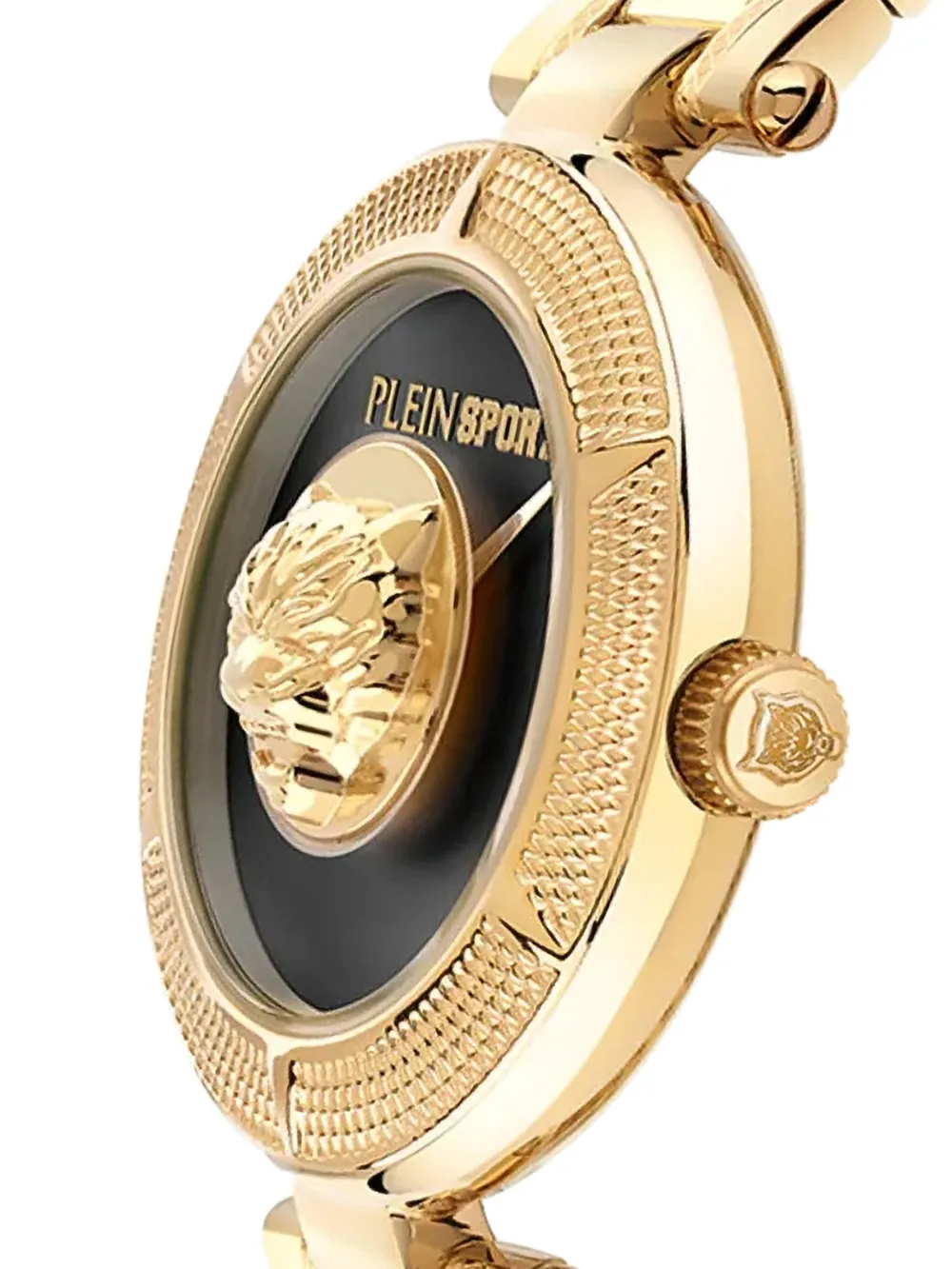 Plein Sport Gold Lion Watch - Zwart