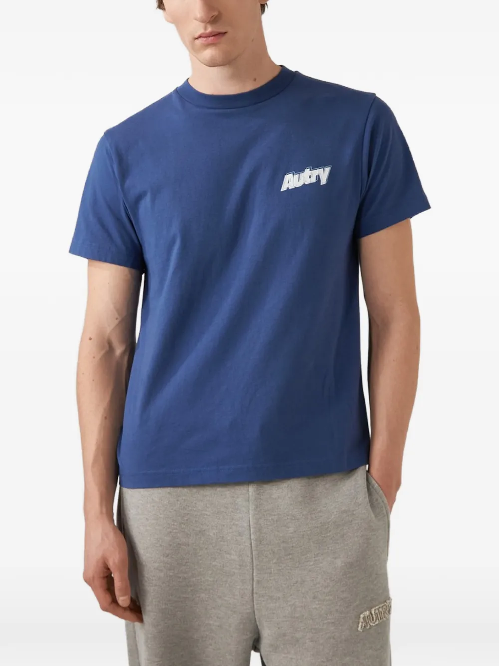 Autry T-shirt met logoprint Blauw