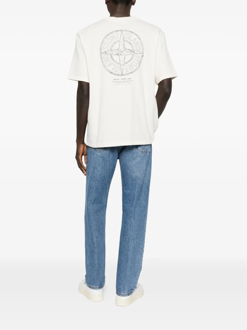 Stone Island lettering T-shirt - Beige