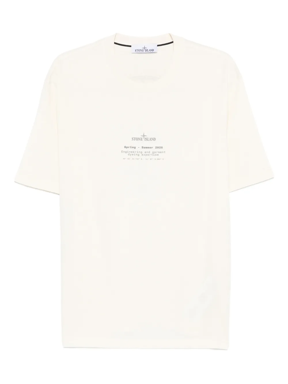 Stone Island lettering T-shirt - Nude