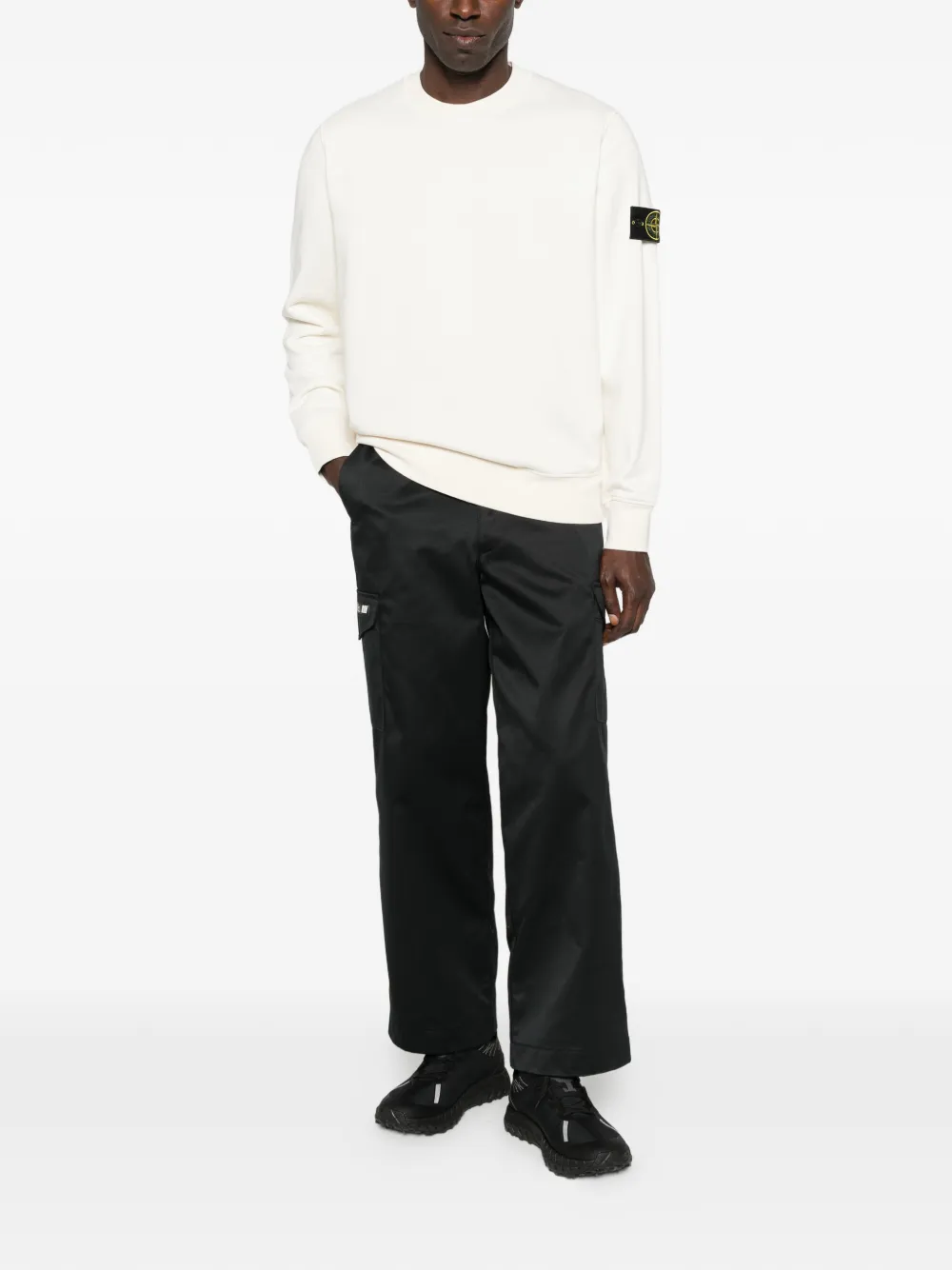 Stone Island crew-neck sweatshirt - Beige