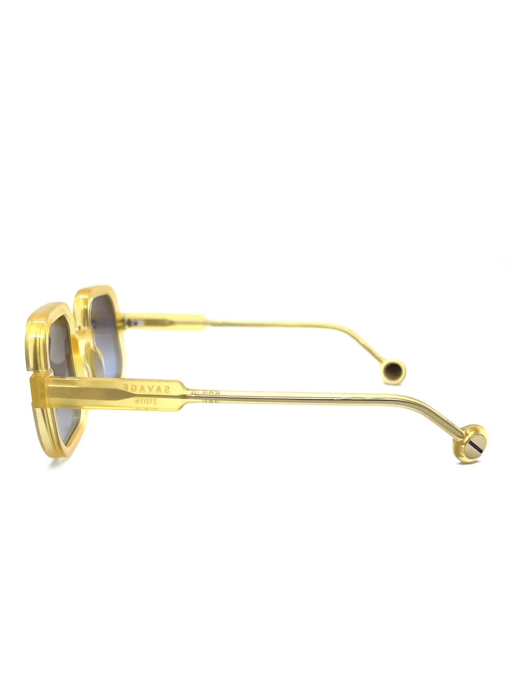 Anne & Valentin Savage Square Sunglasses - Yellow 