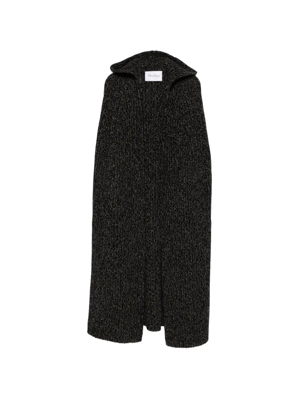 Max Mara Bombo Cape mit Kapuze - Schwarz