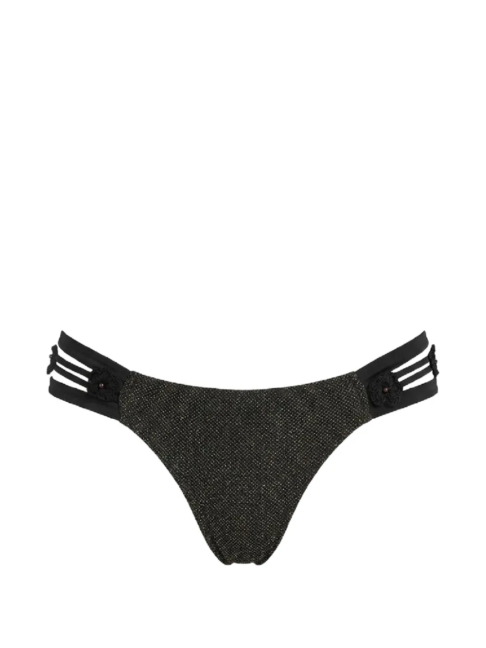 Del Maar Bara floral-detail bikini bottoms