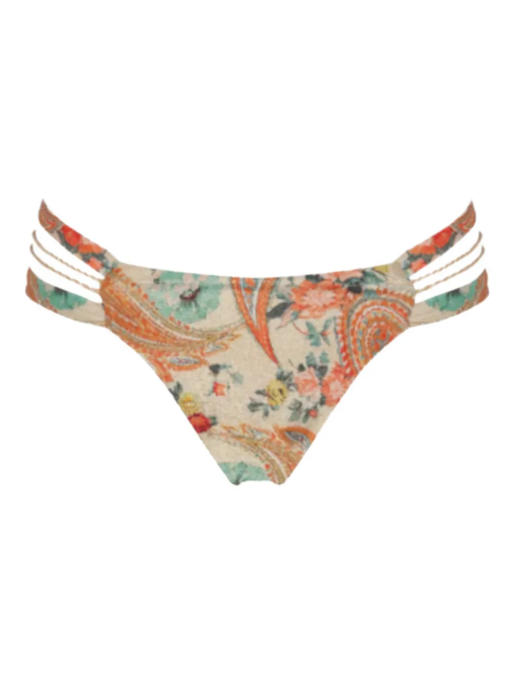 Del Maar Slip bikini con stampa a fiori - Toni neutri