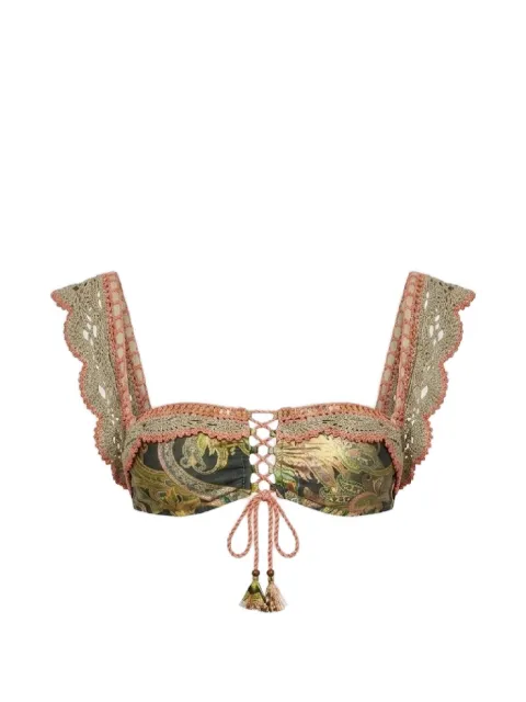 Del Maar Akal crochet-detail bikini top