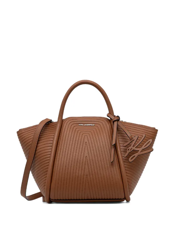 Karl Lagerfeld ジオメトリック ハンドバッグ | ブラウン | FARFETCH JP