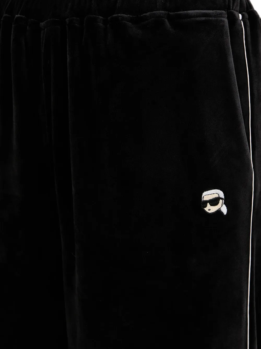 Karl Lagerfeld Broek met streepdetail Zwart