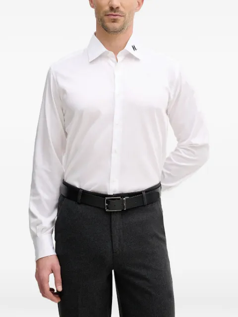 Karl Lagerfeld embroidered-logo collar shirt