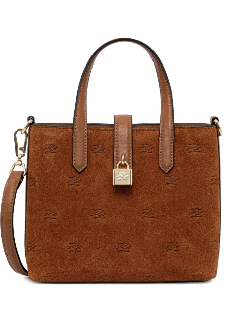 Karl Lagerfeld monogram padlock tote bag