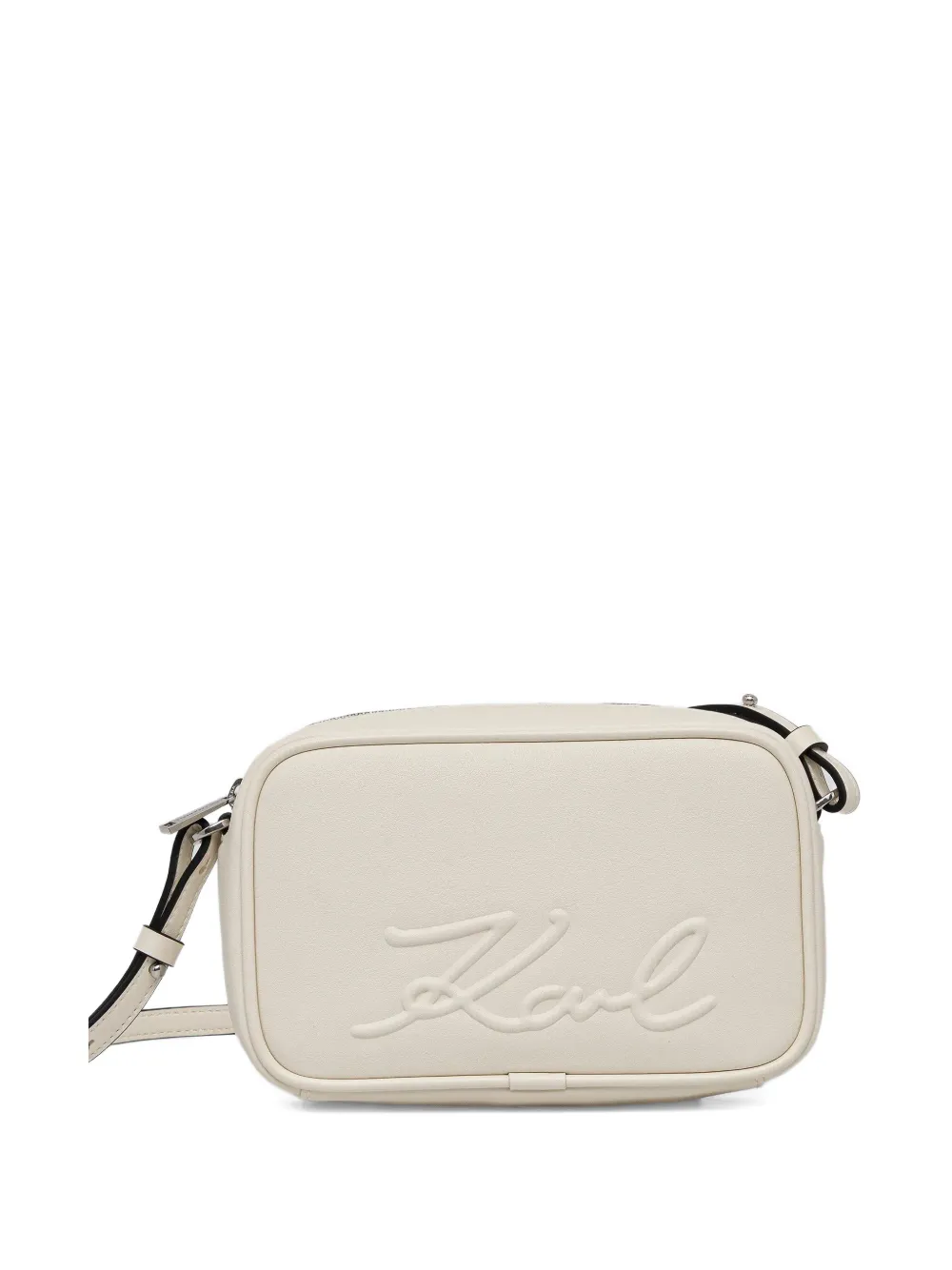  Karl Lagerfeld Embossed-logo Cross Body Bag - Neutrals 