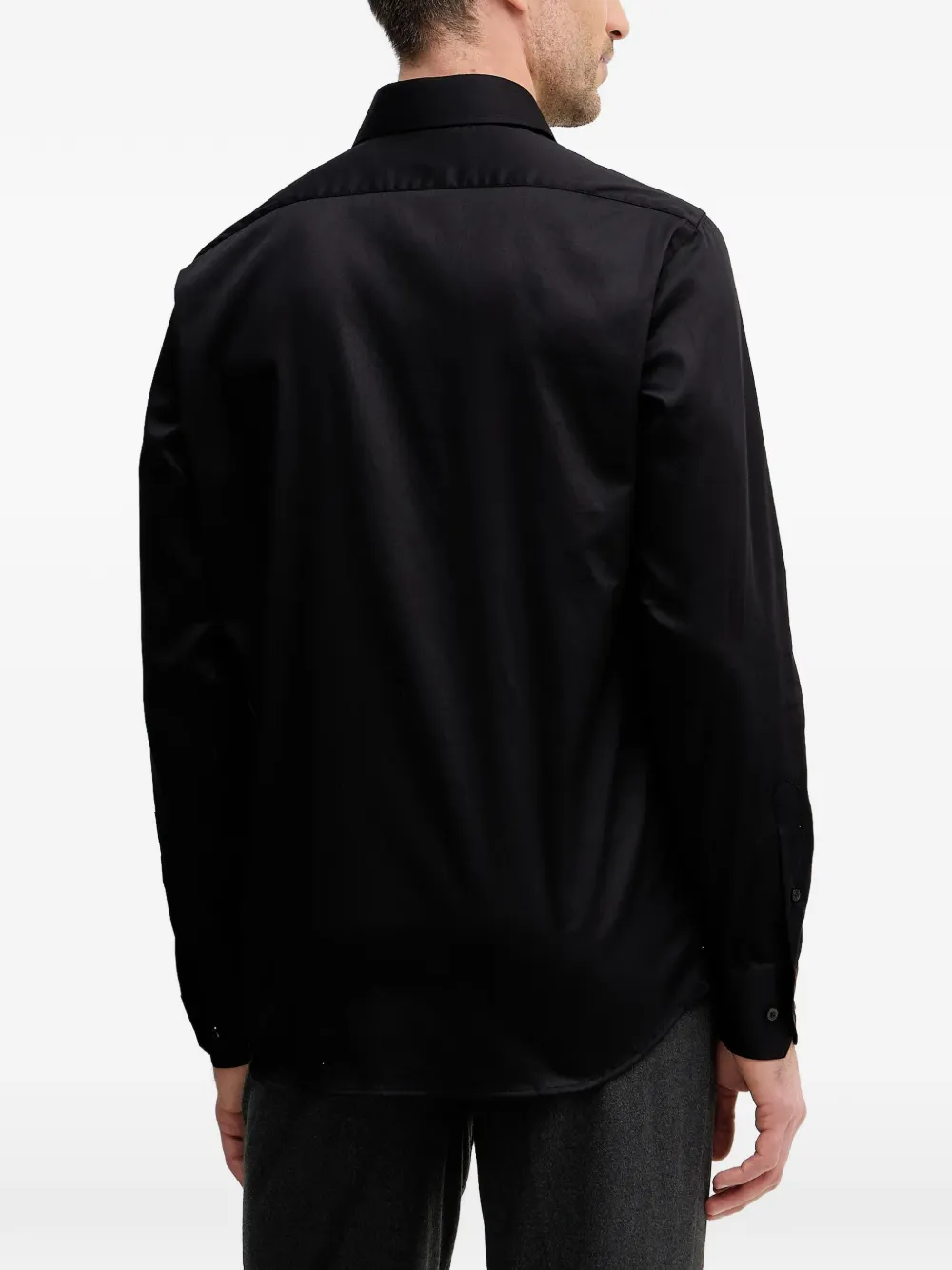 Karl Lagerfeld Overhemd met geborduurd logo Zwart