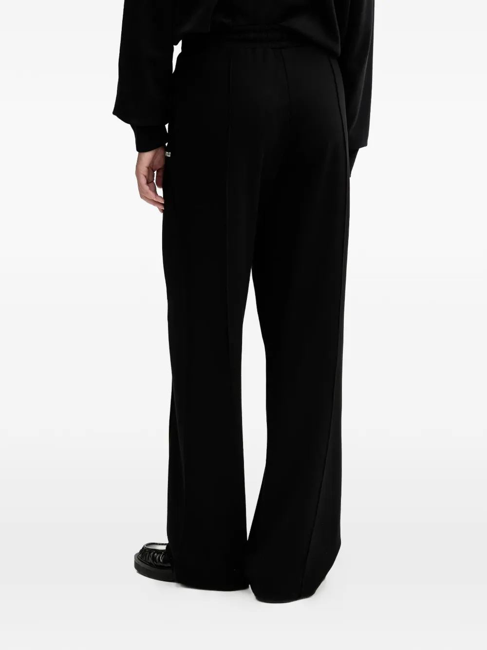  Karl Lagerfeld Jeans Elasticated-waistband Logo-embroidery Track Pants - Black 