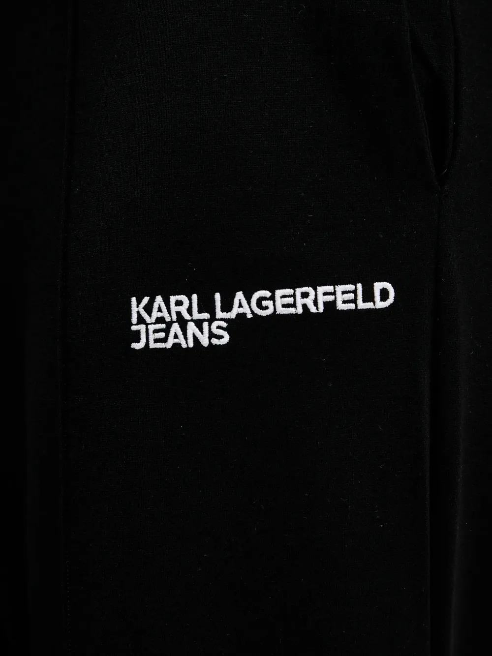Karl Lagerfeld Jeans Trainingsbroek met elastische tailleband en geborduurd logo Zwart